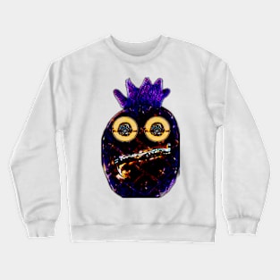 Ring-eyed pineapple dark purple Crewneck Sweatshirt
